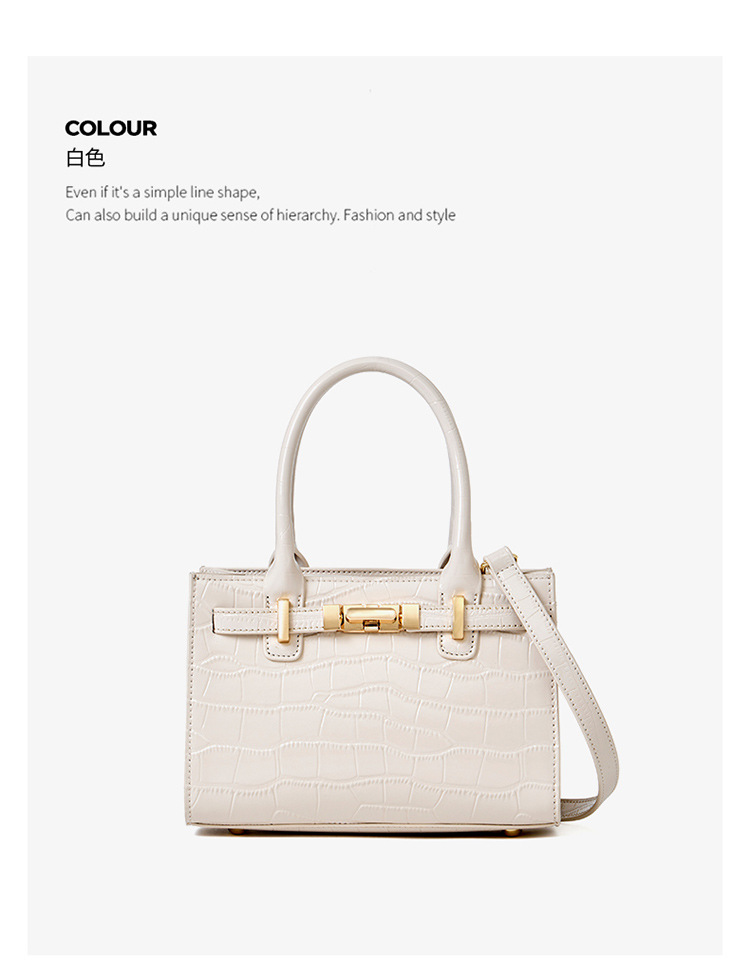 Sac à main en cuir femme, sac de niche polyvalent 3327 Demo 0012