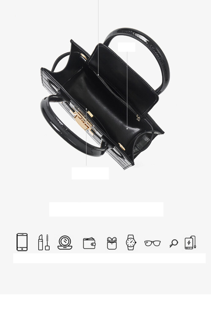 Sac à main en cuir femme, sac de niche polyvalent 3327 Demo 008