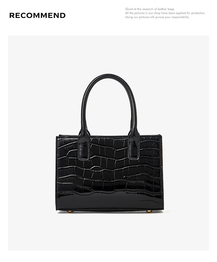 Sac à main en cuir femme, sac de niche polyvalent 3327 Demo 009
