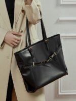 Sac en cuir fourre-tout femme. Sac en cuir tanné 3232-03