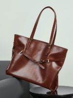 Sac en cuir fourre-tout femme. Sac en cuir tanné 3232-04