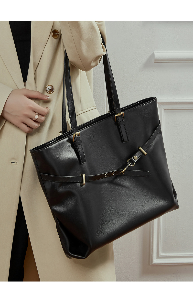 Sac en cuir fourre-tout femme. Sac en cuir tanné 3232 Demo 010