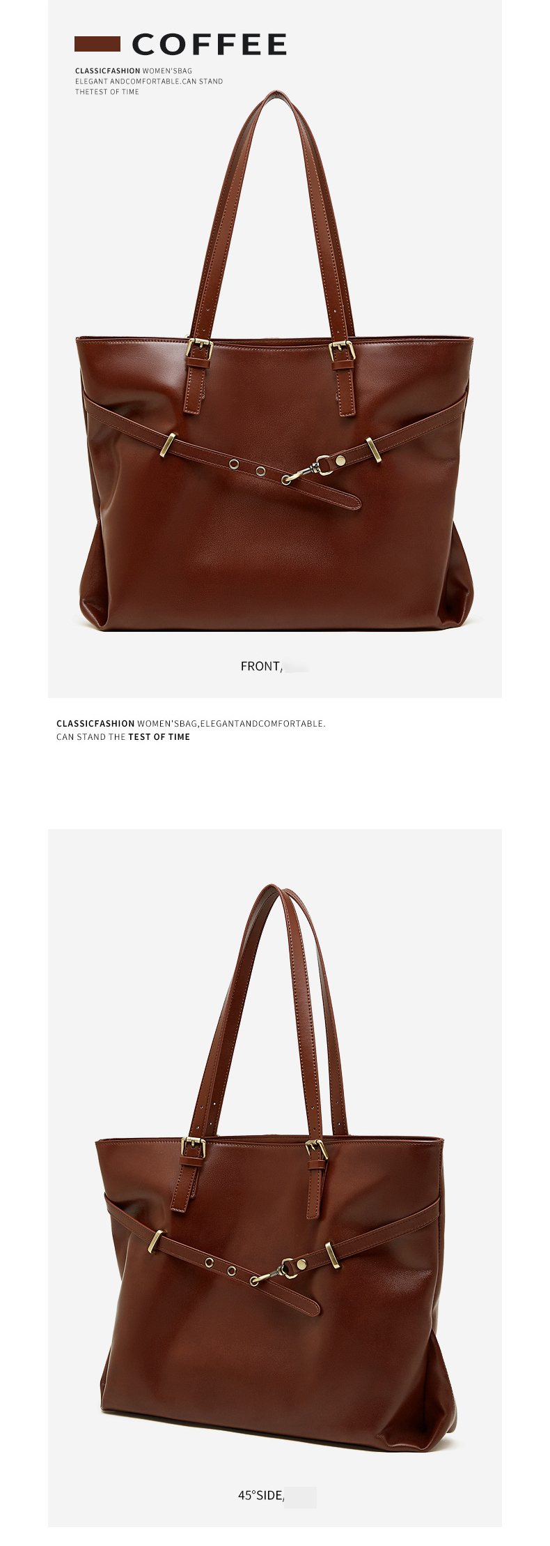 Sac en cuir fourre-tout femme. Sac en cuir tanné 3232 Demo 013