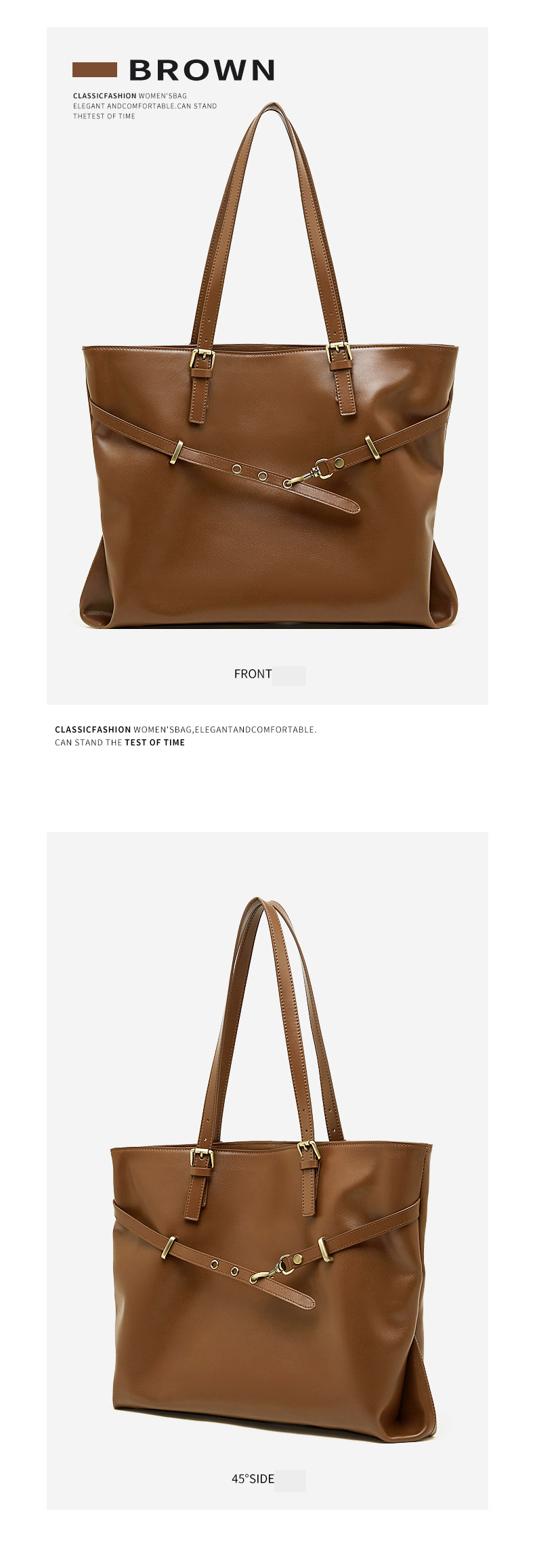 Sac en cuir fourre-tout femme. Sac en cuir tanné 3232 Demo 014