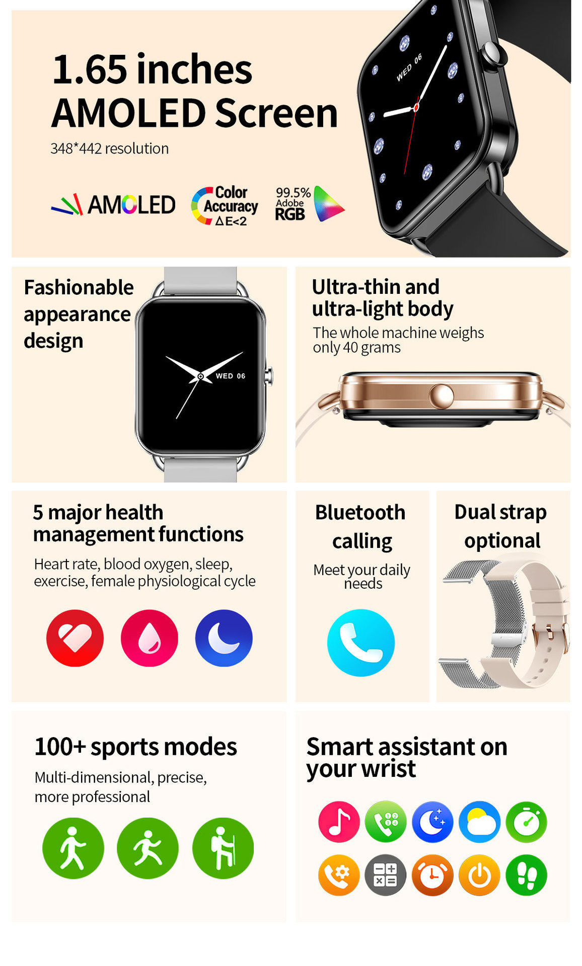 Smart Watch, Bluetooth Calling, Full Touch Screen Da02 Demo 02