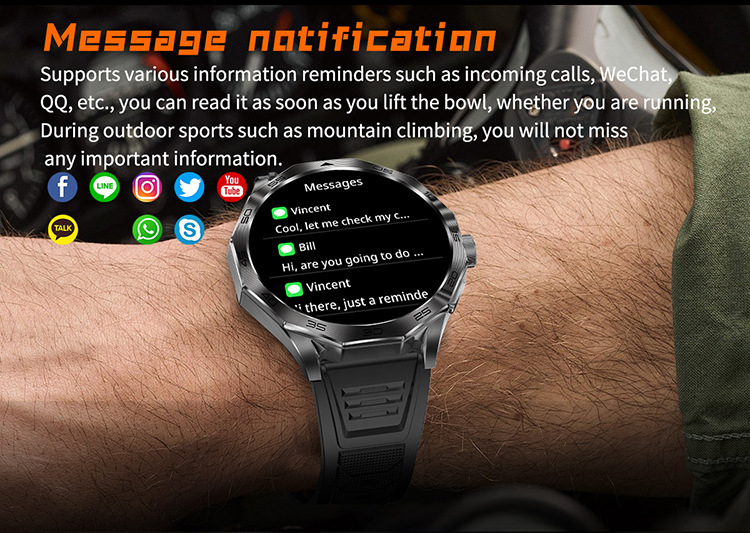 Smart Watch HeartRate Bluetooth Call Voice...DA03 Demo 0010