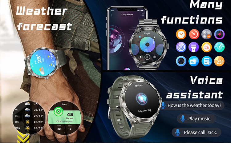 Smart Watch HeartRate Bluetooth Call Voice...DA03 Demo 0012
