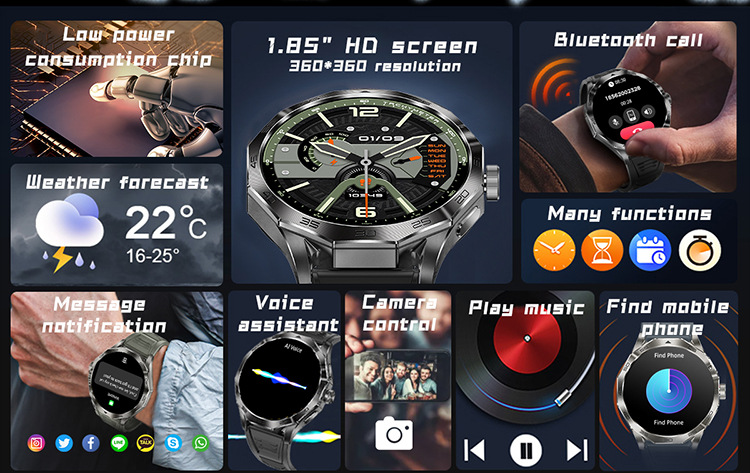 Smart Watch HeartRate Bluetooth Call Voice...DA03 Demo 005