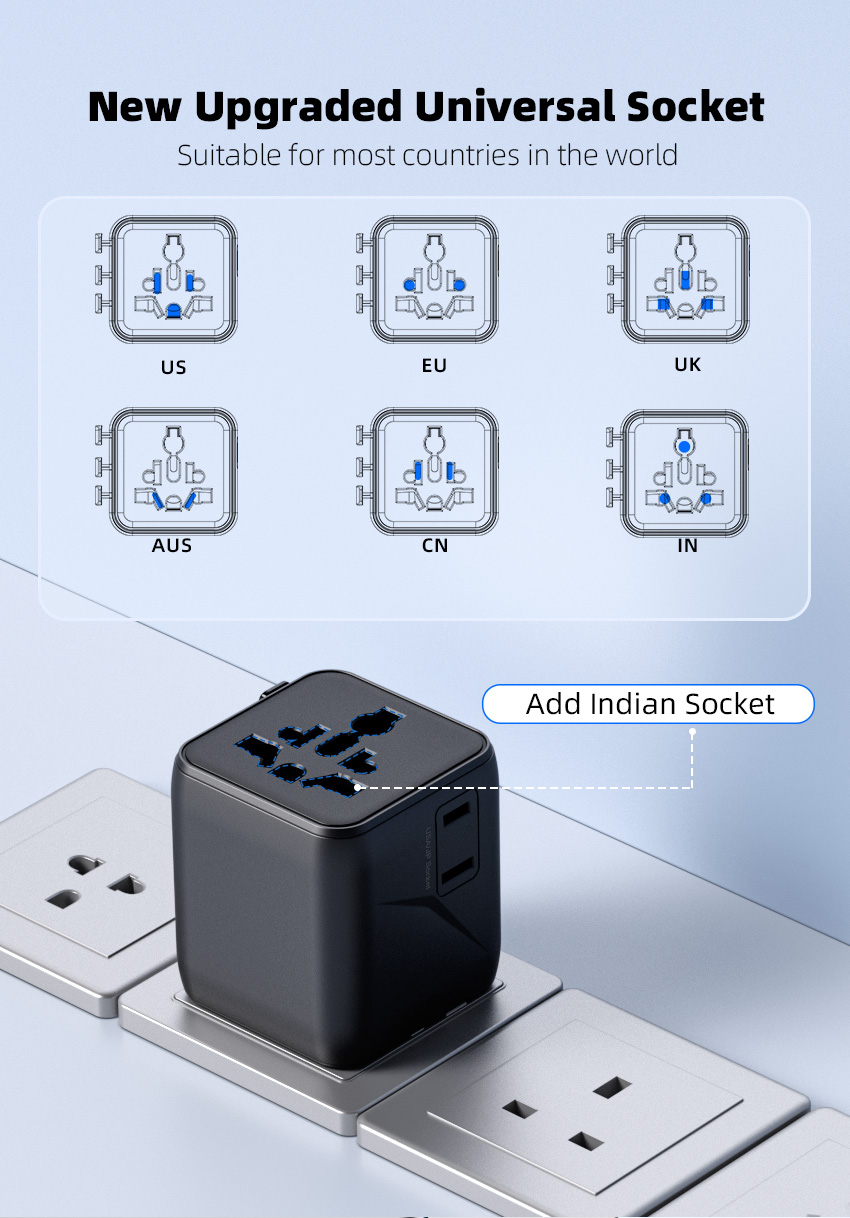 Universal international adapter for worldwide use 1005n Demo 03