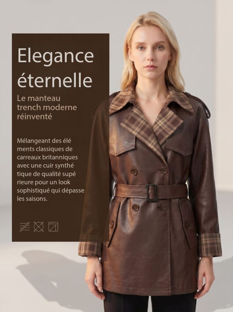 Veste cuir femmes, veste luxe à taille ceinturée Xc26626 Demo 02
