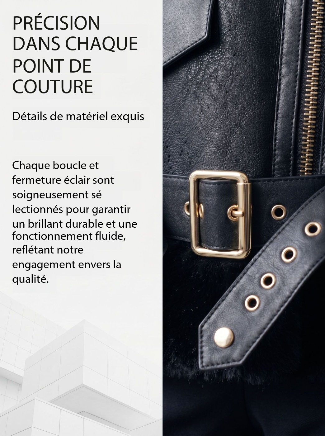 Veste en fourrure femmes, haut de gamme, mi- longue A6869 Demo 05