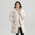 Veste hiver femmes, avec capuche, chaude épaissie 866QC-02