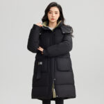 Veste hiver femmes, avec capuche, chaude épaissie 866QC-03