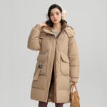 Veste hiver femmes, avec capuche, chaude épaissie 866QC-07
