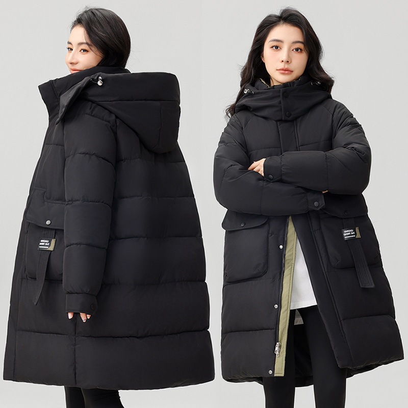Veste hiver femmes, avec capuche, chaude épaissie 866QC-08