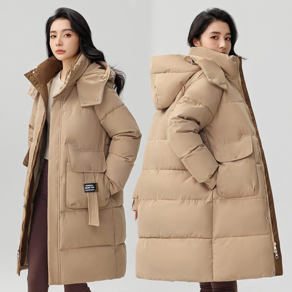 Veste hiver femmes, avec capuche, chaude épaissie 866QC
