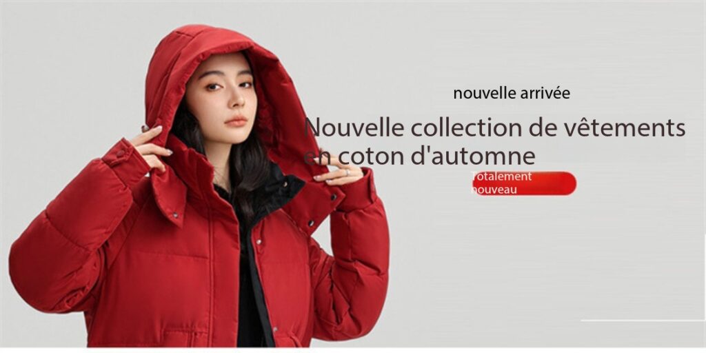 Veste hiver femmes, avec capuche, chaude épaissie 866QC Demo 01