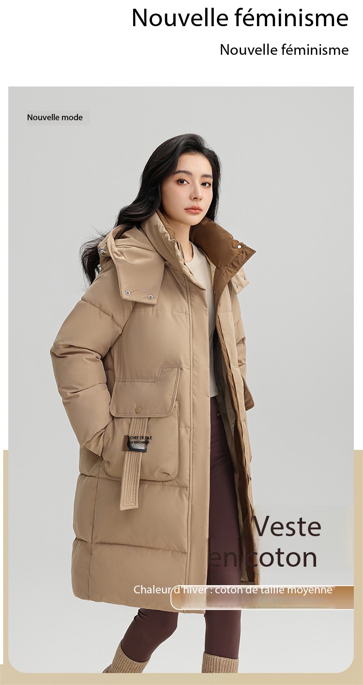 Veste hiver femmes, avec capuche, chaude épaissie 866QC Demo 02