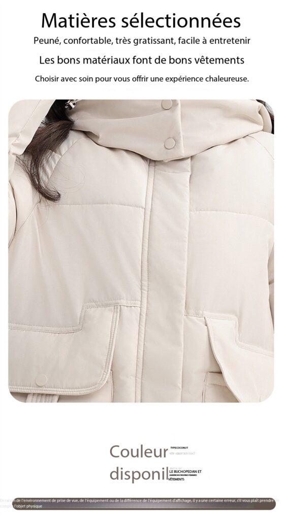 Veste hiver femmes, avec capuche, chaude épaissie 866QC Demo 07