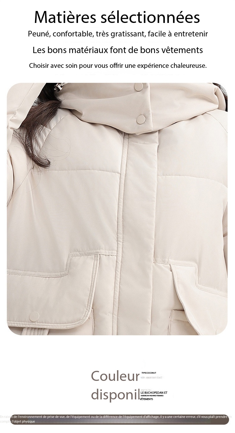 Veste hiver femmes, avec capuche, chaude épaissie 866QC Demo 07