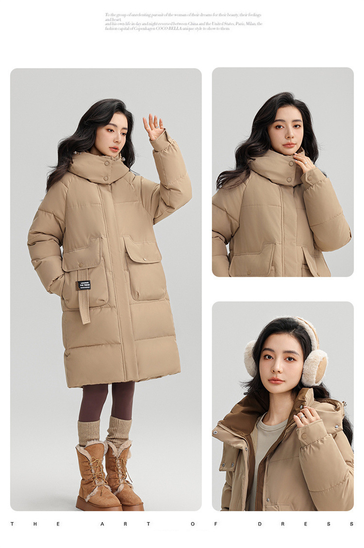 Veste hiver femmes, avec capuche, chaude épaissie 866QC Demo n010