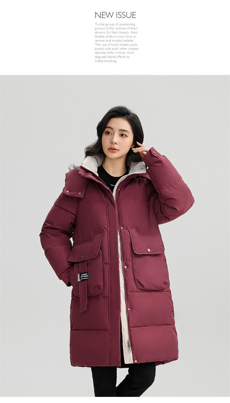 Veste hiver femmes, avec capuche, chaude épaissie 866QC Demo n012