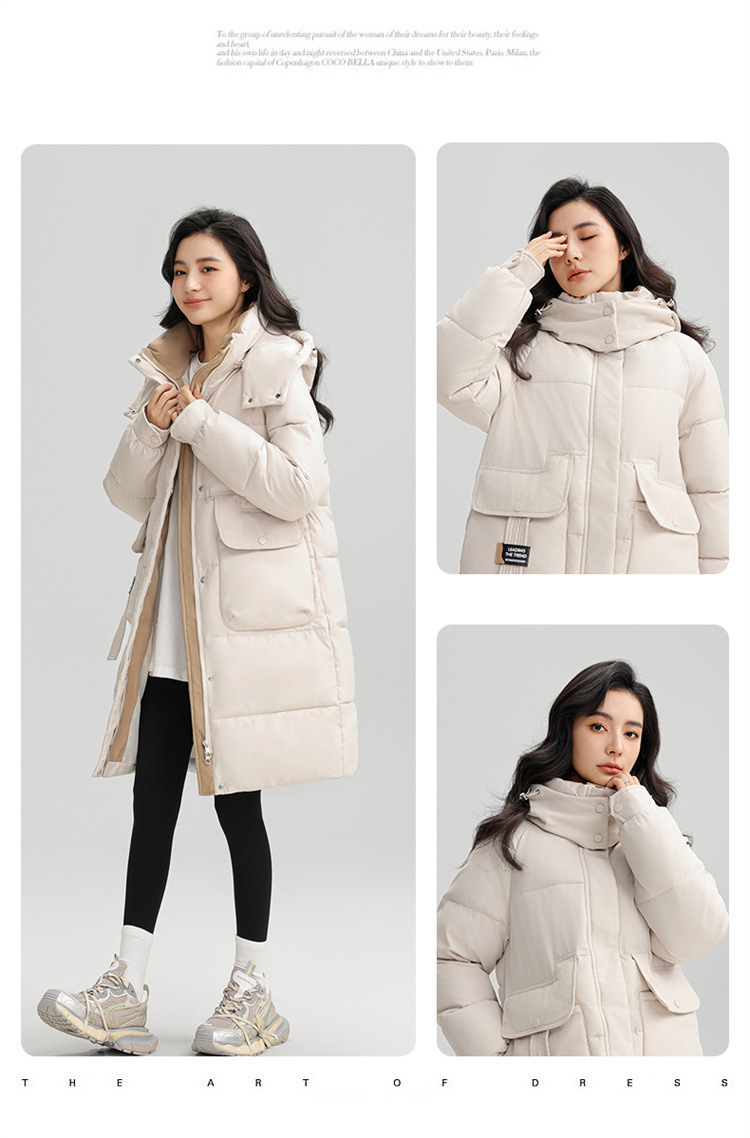 Veste hiver femmes, avec capuche, chaude épaissie 866QC Demo n02