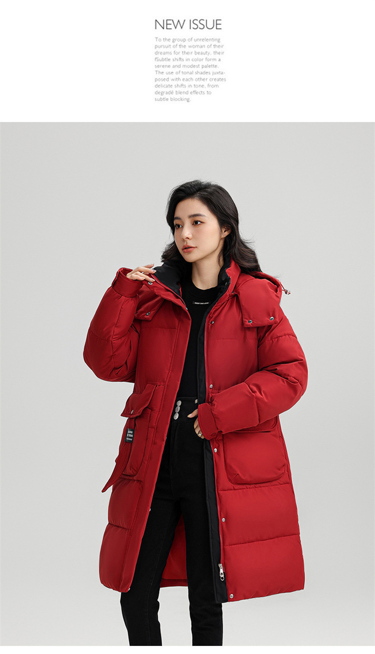 Veste hiver femmes, avec capuche, chaude épaissie 866QC Demo n04