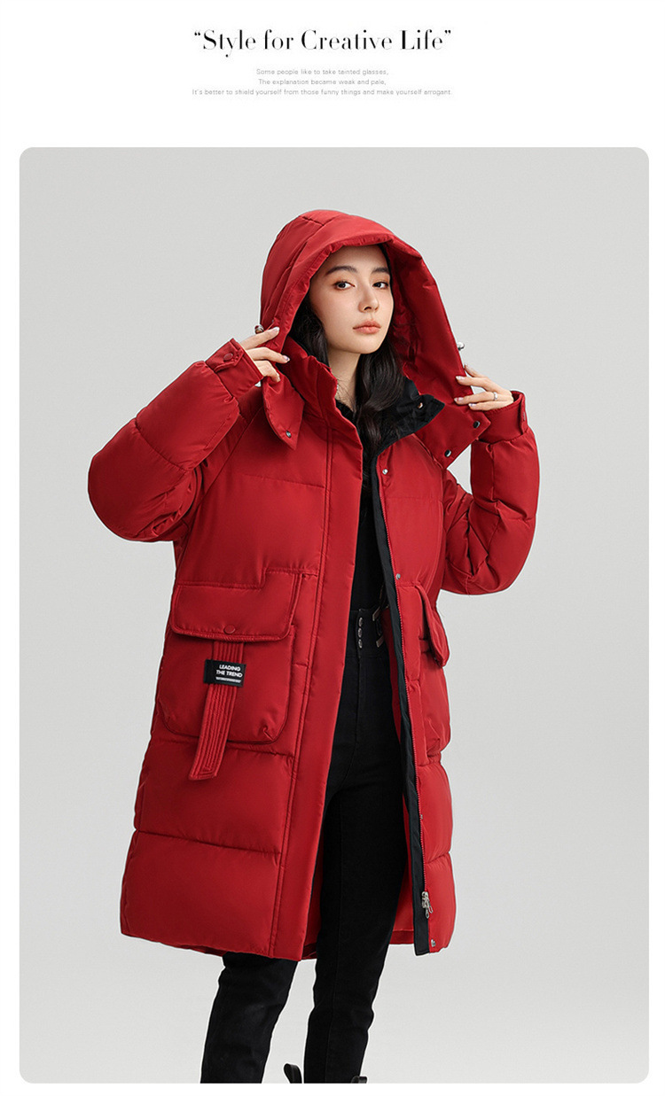 Veste hiver femmes, avec capuche, chaude épaissie 866QC Demo n05