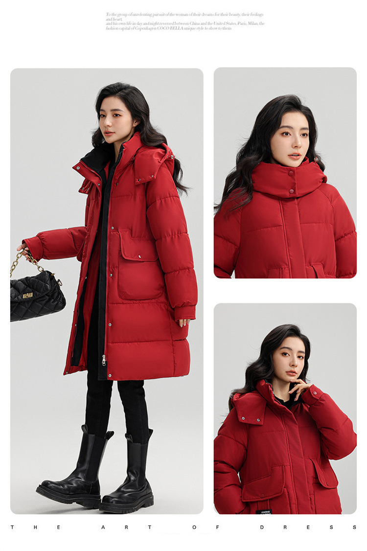 Veste hiver femmes, avec capuche, chaude épaissie 866QC Demo n06