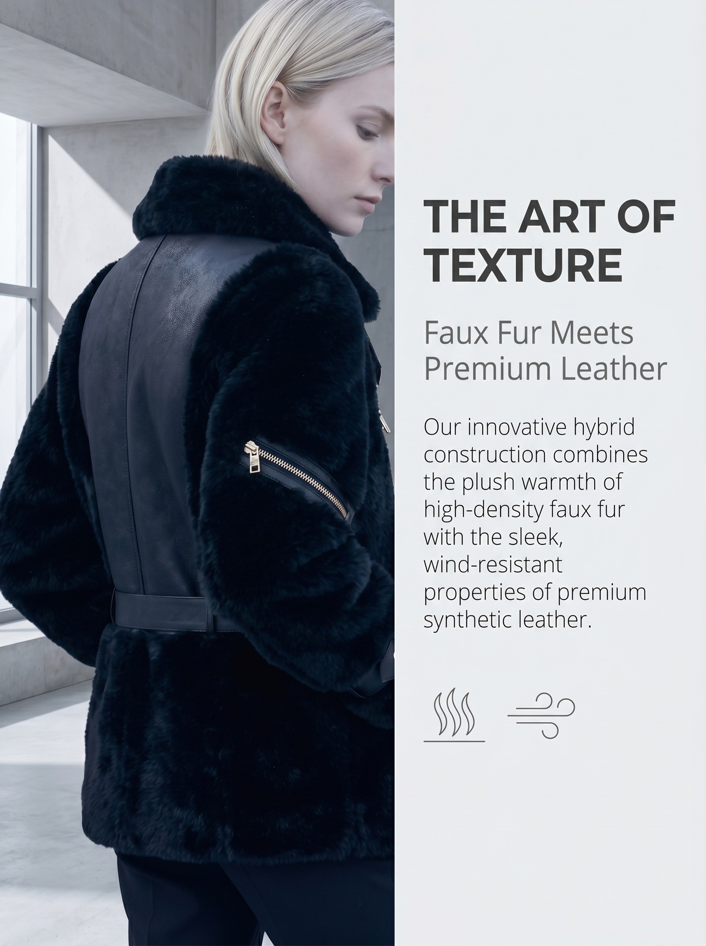 Women's fur jacket, high-end, mid-length fur jacket A6869 dEMO001
