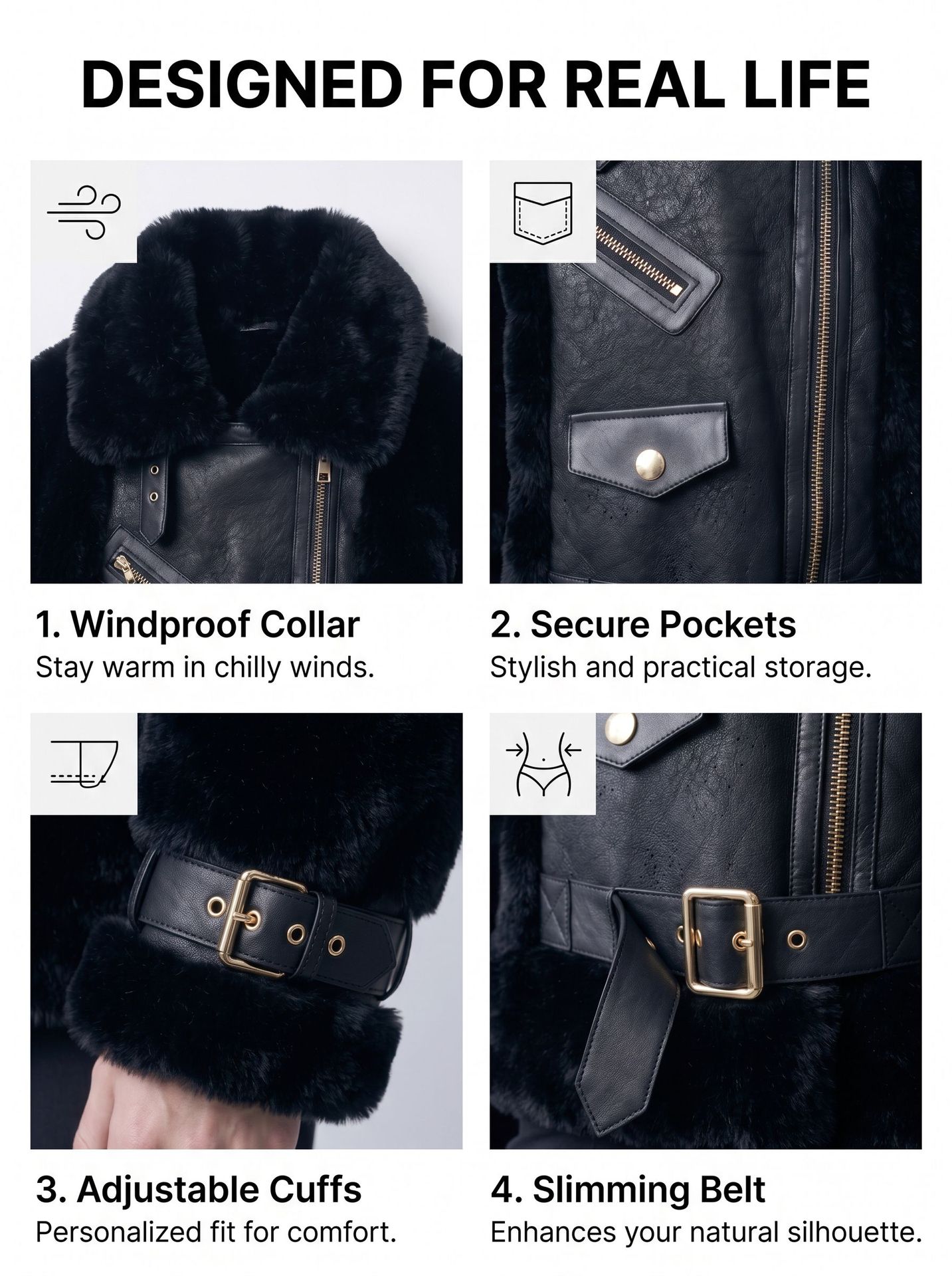 Women's fur jacket, high-end, mid-length fur jacket A6869 dEMO005