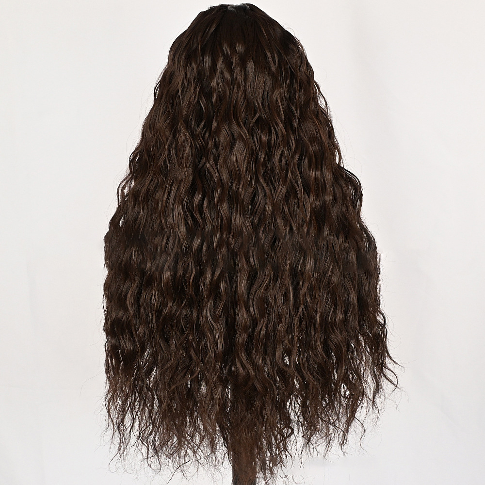 Bio-synthetic fiber lace wig, Wavy, Voluminous hair D- LC 4#2 dEMO 007