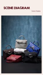 Genuine leather women's kelly bag, lizard pattern Yjk19 lizard pattern dEMO 016