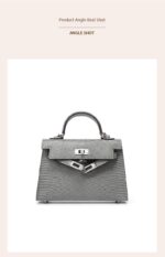 Genuine leather women's kelly bag, lizard pattern Yjk19 lizard pattern dEMO 017