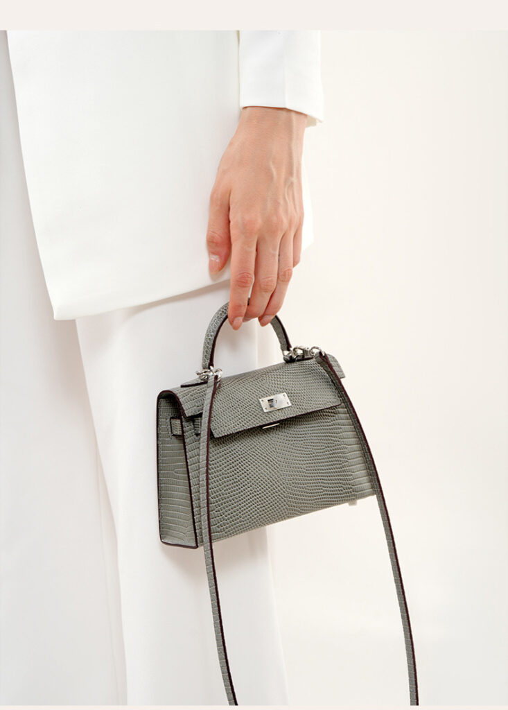 Genuine leather women's kelly bag, lizard pattern Yjk19 lizard pattern dEMO 024