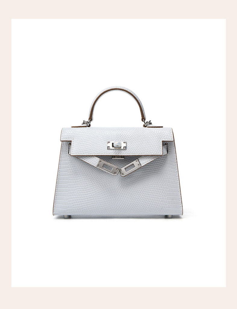 Genuine leather women's kelly bag, lizard pattern Yjk19 lizard pattern dEMO 036
