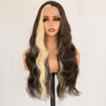 Silk fiber lace wig,Medium-Length Curly Hair D-lw x brown6131 Demo 01