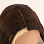Silk fiber lace wig,Medium-Length Curly Hair D-lw x brown6131 Demo 04
