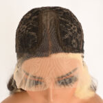 Silk fiber lace wig,Medium-Length Curly Hair D-lw x brown6131 Demo 05