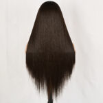 Women's Lace Front Fiber wig. Middle Highlighted D13x4 brown6131 Demo 03