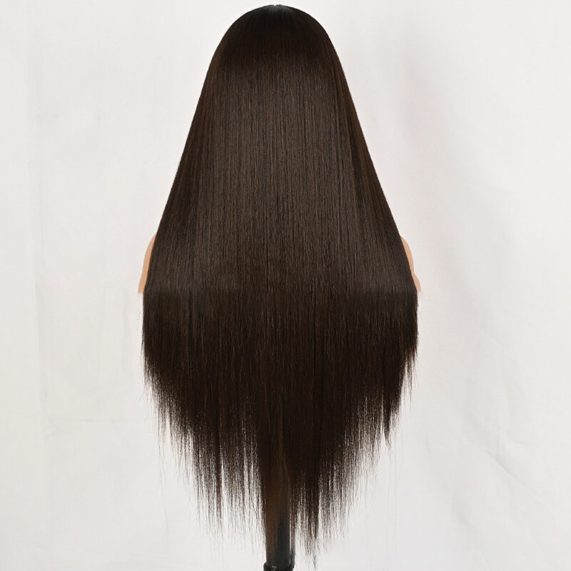 Women's Lace Front Fiber wig. Middle Highlighted D13x4 brown6131 Demo 03 Women's Lace Front Fiber wig. Middle Highlighted D13x4 brown6131 Demo 03