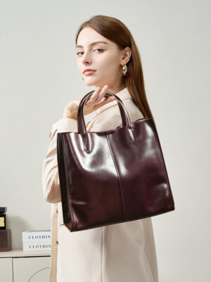 Women's tote Bag, GenuineLeather, High-End Handbag Py0219 #-01