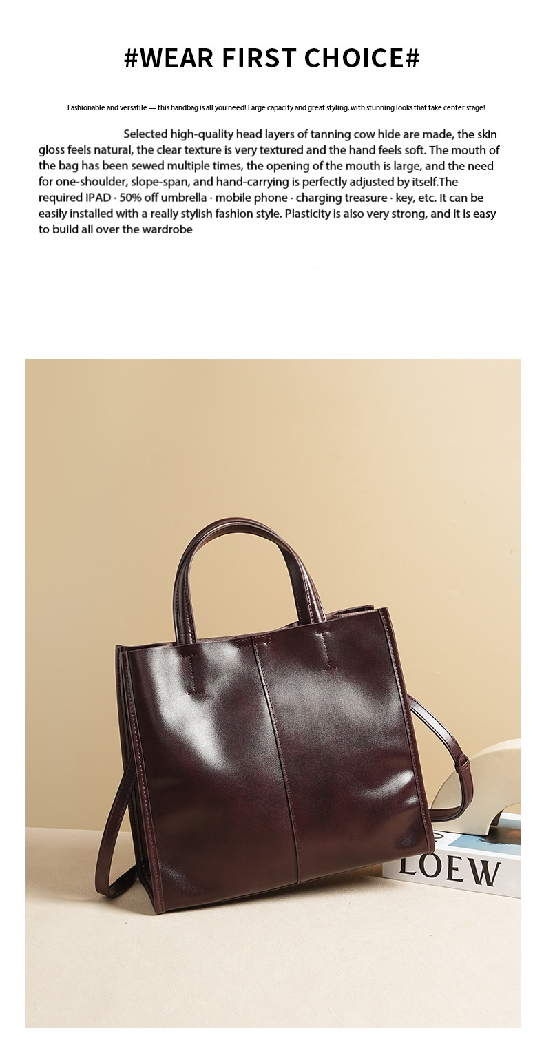 Women's tote Bag, GenuineLeather, High-End Handbag Py0219 # Demo 04