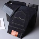 009 black [high-end elastic style]-Men's Jeans, Elastic high-Waisted Slimming jean 003