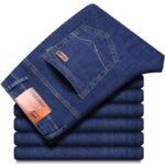 807 blue [high-end elastic style]-Men's Jeans, Elastic high-Waisted Slimming jean 003