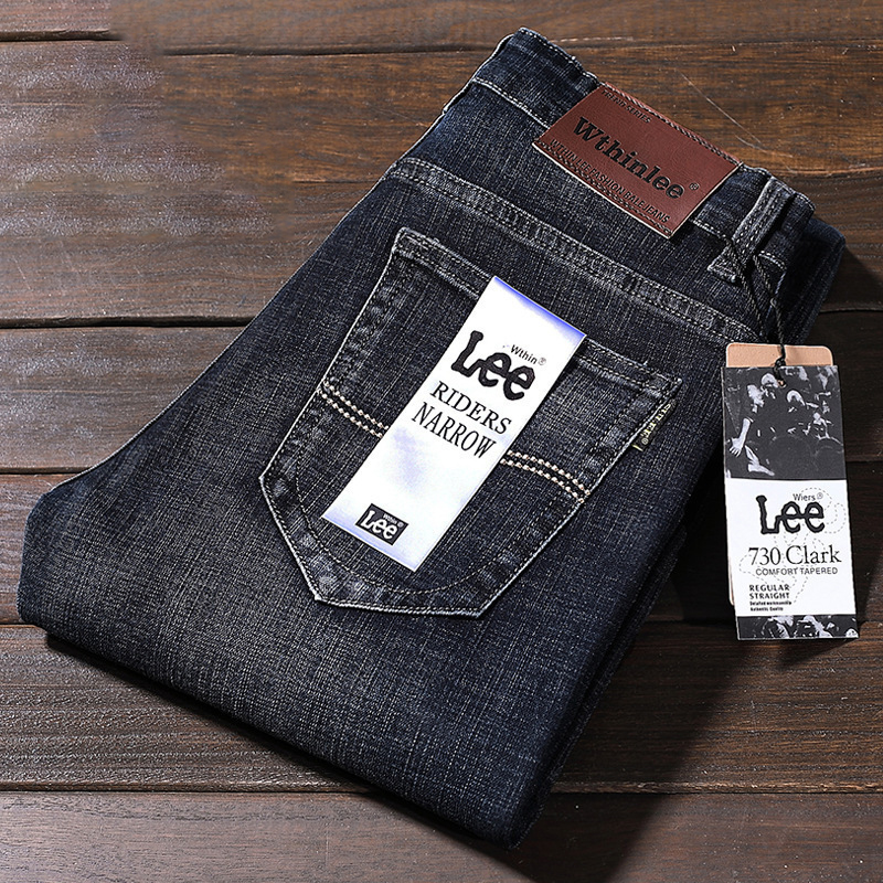 866 blue black Men's jean, Men's Straight-Leg Stretch Wthin lee Jeans 816-B