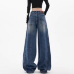 Plus size women jean Vintage Wide Leg Jeans 108-002