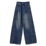 Plus size women jean Vintage Wide Leg Jeans 108-005