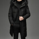 Black, Men's down Jacket, Fashionable winter down Jacket 866-A-A-A